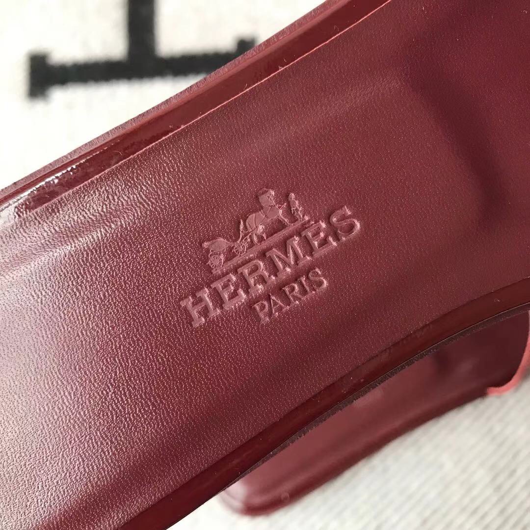 에르메스 올수공 오아시스 슬리퍼 샌들 페이던트 24